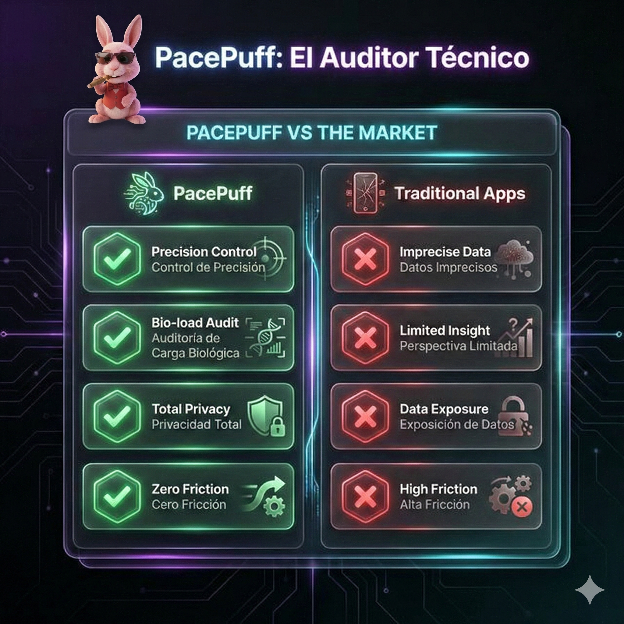 Comparativa PacePuff